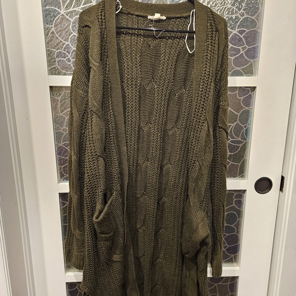 Elegant Olive Women's Cardigan
